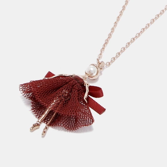 🍒NWT🍒 TED BAKER MINI BALLERINA PENDANT NECKLACE - Picture 3 of 6